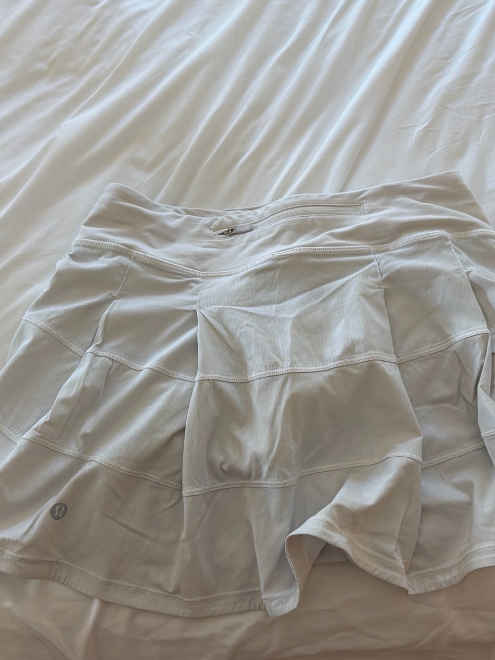 lululemon athletica White Athletic Skort with Built-In Shorts